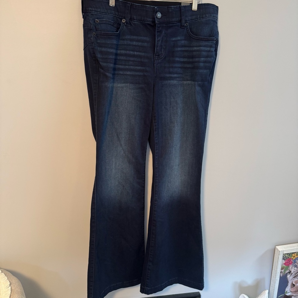 TORRID Women's Jeans Bombshell Flare NEW Dark Blue Size 16R